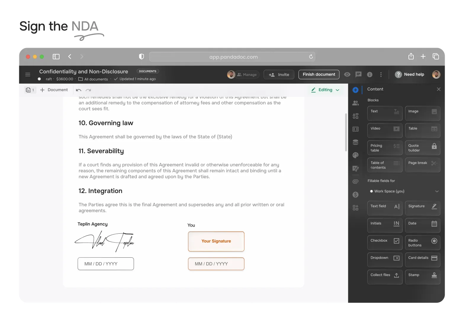 Sign the NDA image